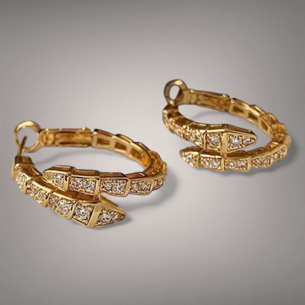 Anthropologie Gold Hoop Earrings